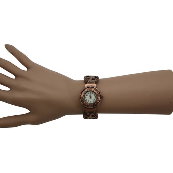 Womens Olivia Pratt™ Circles Shape Bangle Watch - H3578