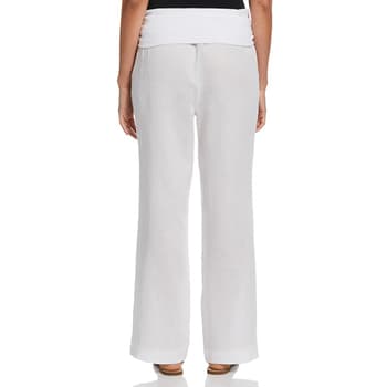 Womens Ella Rafaella Wide Leg Pant With Knit Waistband - Boscov's