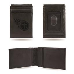 Mens NFL Tennessee Titans Faux Leather Front Pocket Wallet
