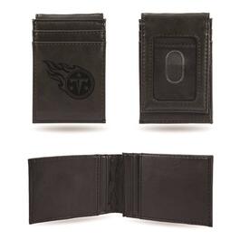 Mens NFL Tennessee Titans Faux Leather Front Pocket Wallet