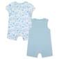 Baby Boy &#40;3-12M&#41; Little Me&#174; 2pk. Sea Life & Stripe Rompers - image 2