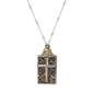 Symbols of Faith ''Bless The Name'' Prayer Cross Locket Necklace - image 1