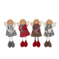 Northlight Set of 4 Standing Angel Sisters Christmas Decor 9in. - image 2