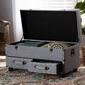 Baxton Studio Flynn 2-Drawer Storage Trunk Ottoman - image 10