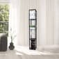Simple Designs Floor Lamp Etagere Organizer w/Linen Shade - image 3