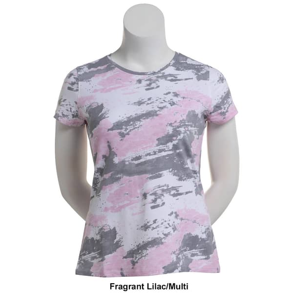 Womens Preswick & Moore&#174; Short Sleeve Splatter Print Tee