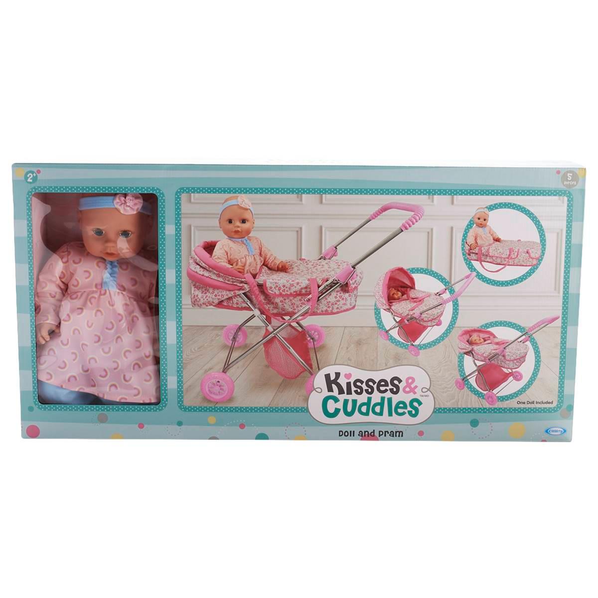 Kisses & Cuddles 18in. Doll and Pram
