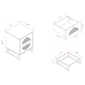 Baxton Studio Ardon Bohemian Light Brown Wood 1-Drawer Nightstand - image 11