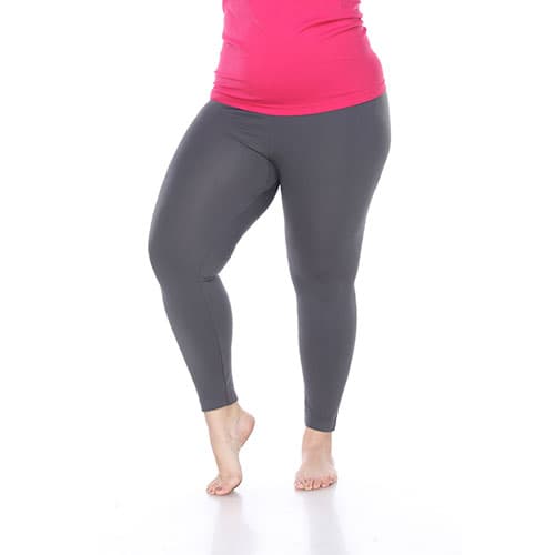 Plus Size White Mark Super Stretch Solid Leggings