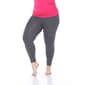 Plus Size White Mark Super Stretch Solid Leggings - image 3