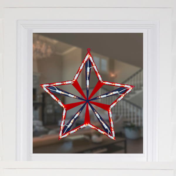 Northlight Seasonal 14in. 4th of July Star Window Silhouette