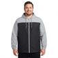 Mens Axcent Color Block Windbreaker - Light Grey/Black - image 1