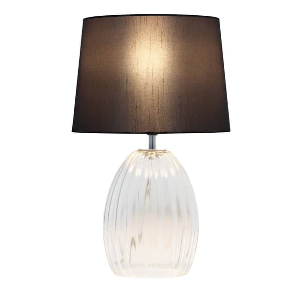 Lalia Home Classix 17.63in. Fluted Glass Table Lamp