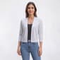 Womens 89th & Madison 3/4 Sleeve Bobble Stitch Cardigan - image 1