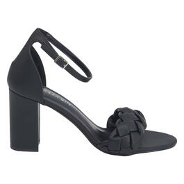 Womens Madden Girl Barbi Block Heel Slingback Sandals- Black