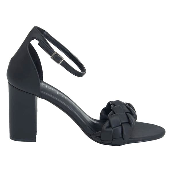 Womens Madden Girl Barbi Block Heel Slingback Sandals- Black