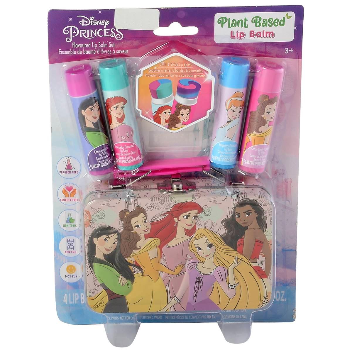 Girls Disney Princess 4pk. Lip Balms with Tin