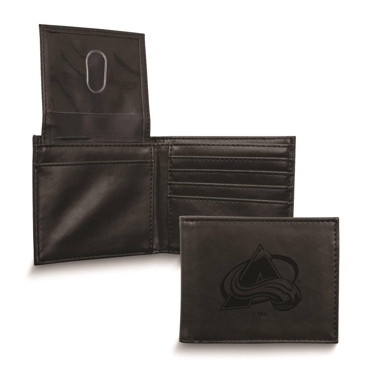 Mens NHL Colorado Avalanche Faux Leather Bifold Wallet