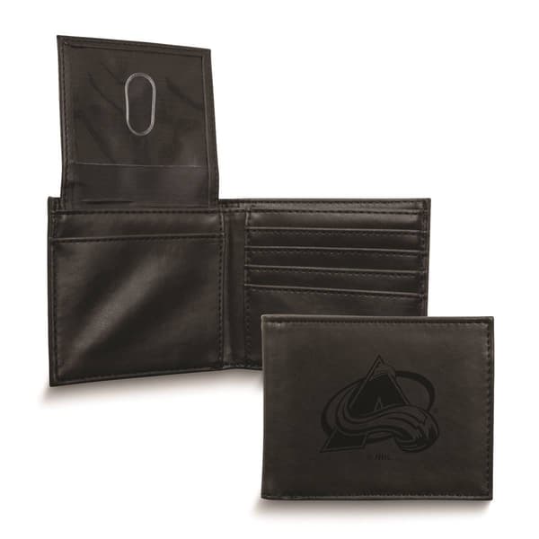 Mens NHL Colorado Avalanche Faux Leather Bifold Wallet