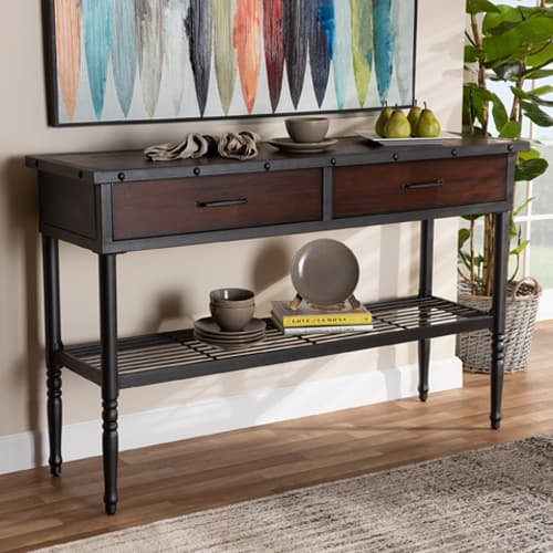 Baxton Studio Jana 2 Drawer Dining Room Server - image 