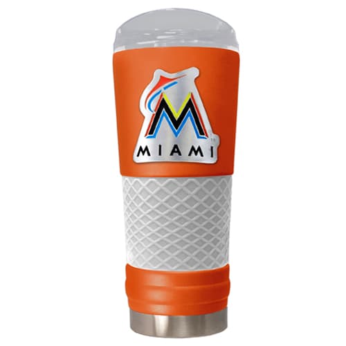 MLB Miami Marlins DRAFT Powder Coated Stainless Steel Tumbler - image 