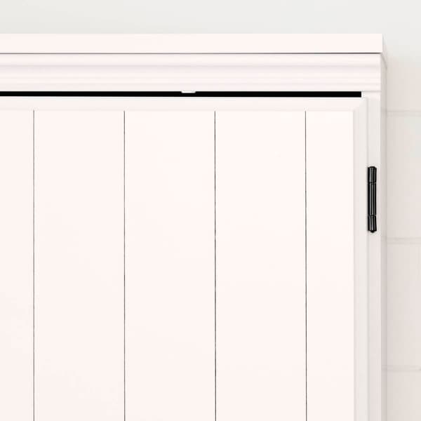 South Shore Farnel Pure White 2-Door Storage Cabinet