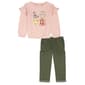 Girls (4-6x) Kids Headquarters(R) Love Ruffle Top & Pants Set - image 1