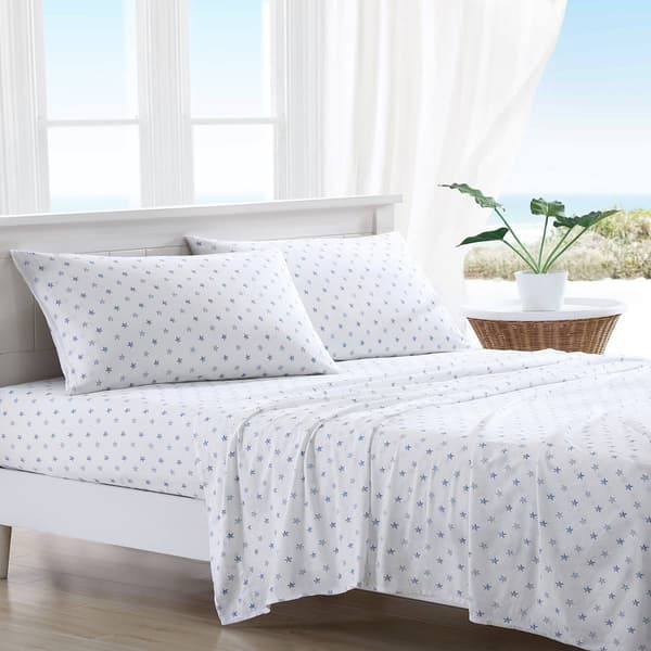 Tommy Bahama Starfish Treasure 200TC 4pc. Percale Sheet Set