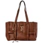 DS Fashion Large Satchel with Clasp Detail - image 1