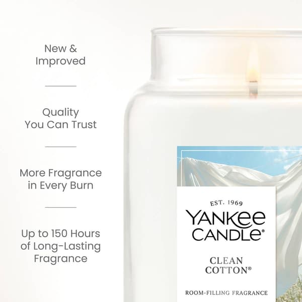 Yankee Candle® 22oz. Clean Cotton Jar Candle