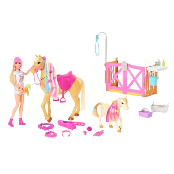 Barbie® Groom &#39;N Care Doll &amp; Horse Playset