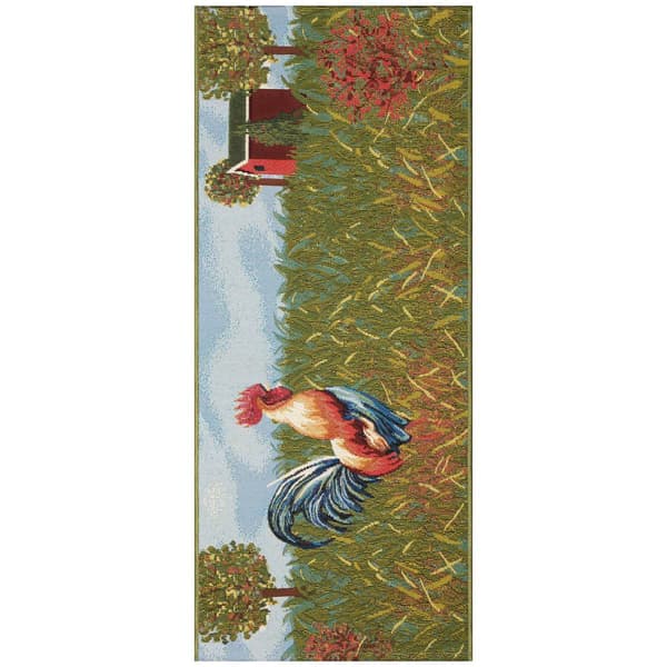 Liora Manne Esencia Rooster Farm Rectangular Runner