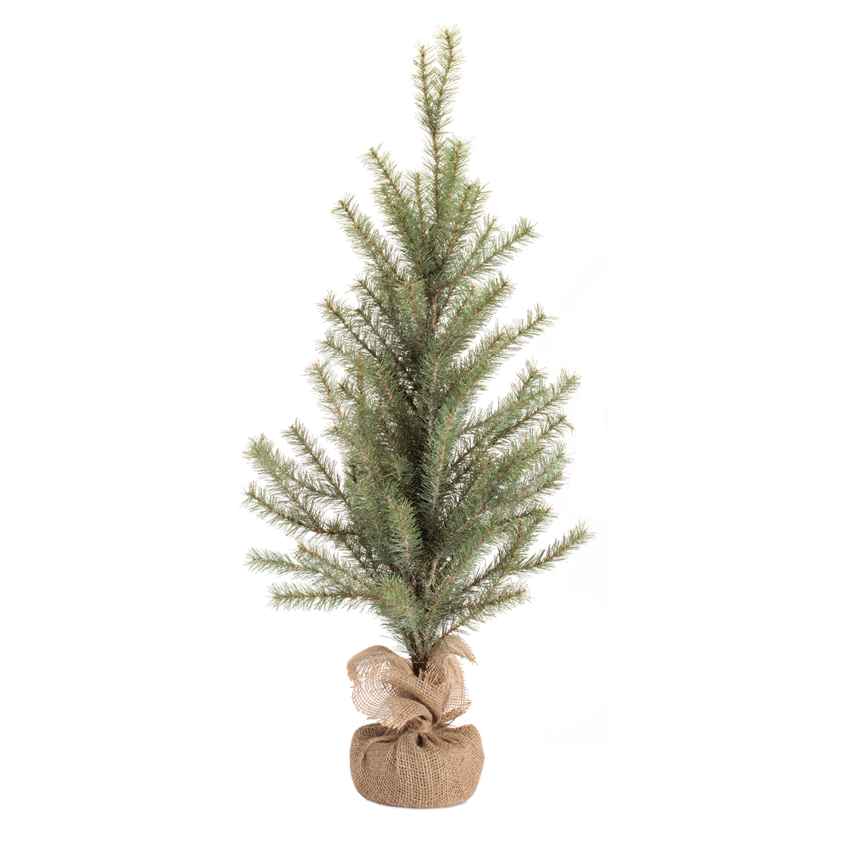 Melrose 36in. Glittered Pine Tree in Burlap