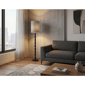 Adesso Amos Floor Lamp with Soft Pleated Oatmeal Linen Shade - image 3