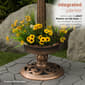 Alpine Solar LED Pesdestal Birdbath w/ Planter - image 8