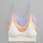 Womens Danskin 3pk. Seamless Bralette w/Diagonal Rib DS6701-3PKA - image 2