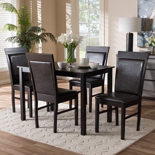 Baxton Studio Thea 5pc. Dining Set - image 