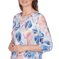 Petite Alfred Dunner Austin Aztec Diamond Blouse - image 5