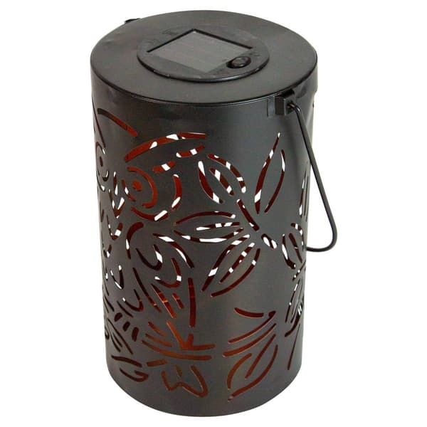 Northlight Seasonal 8in. Owl Outdoor Solar Lantern with Handle