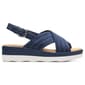 Womens Clarks® Collections Clara Cove Textile Wedge Sandals - image 2