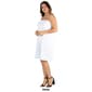Plus Size 24/7 Comfort Apparel Empire Waist Strapless Mini Dress - image 6
