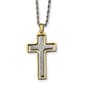 Mens Gentlemens Classics(tm) Yellow IP-Plated Cross Necklace - image 1