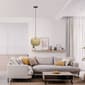 Lalia Home 1-Light Bohemian Farmhouse Coastal Paper Shade Pendant - image 11