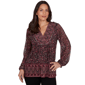 Womens Skye''s the Limit Wild Romance Long Sleeve Floral Blouse - image 1