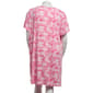 Plus Size Jaclyn Short Sleeve Tropical Scoop Neck Nightshirt - image 3