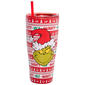 R Squared Grinch Ugly Sweater Stainless Steel Tumbler with Straw - image 3