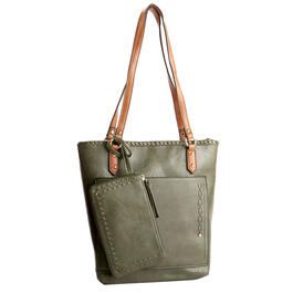 DS Fashion NY 2 in 1 Whipstitch Tote