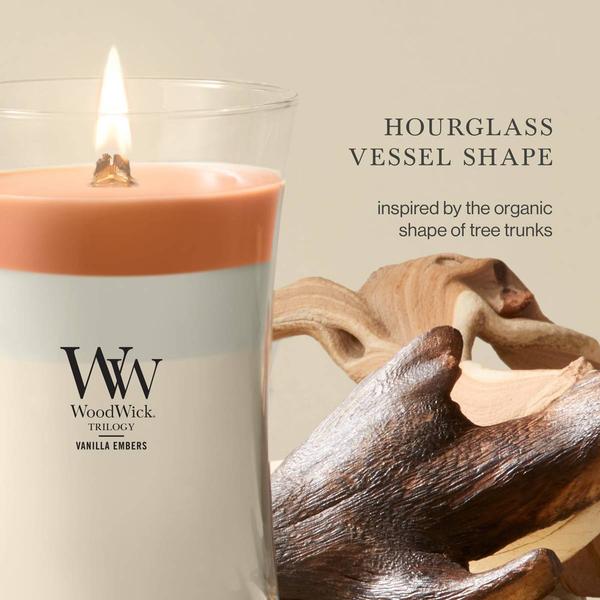 Woodwick® Vanilla Embers Large Jar Candle