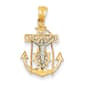 Unisex Gold Classics&#40;tm&#41; 14kt. Mariner's Cross Pendant - image 1