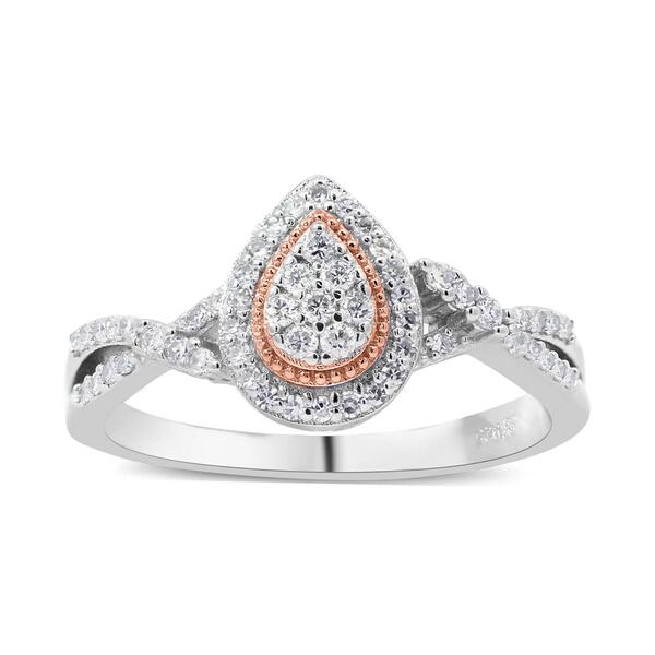 Nova Star&#40;R&#41; 1/4ctw. Lab Grown Diamond Pear Shape Promise Ring - image 